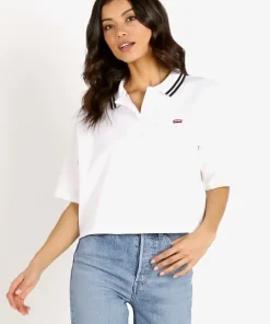 Levi's Tops>Lila Polo White