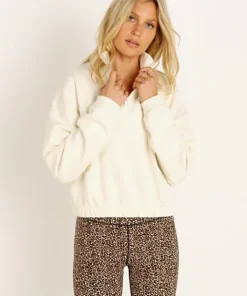 Levi's Knits>Pom Quarter Zip Sweater Tofu