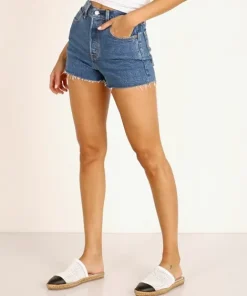 Levi's Shorts>Ribcage Short Charleston Erosion