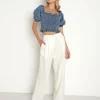 Levi's Tops>Smocked Short Sleeve Blouse Freaky Friday