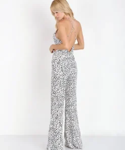 Line & Dot Rompers>Line & Dot Disco Jumpsuit Cookie Cream