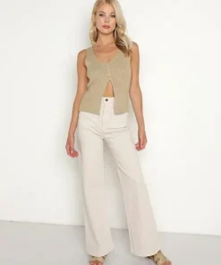 Line & Dot Knits>Line & Dot Kendall Sweater Top Natural