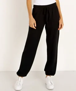 LNA Clothing Pants>Brushed Terry Sweat Black