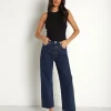 LNA Clothing Tops>Detra Cropped Tank Black