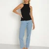LNA Clothing Tops>Drew Marrow Rib Tank Black