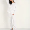 LNA Clothing Pants>Logo Sweatpants White