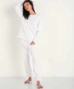 LNA Clothing Pants>Logo Sweatpants White