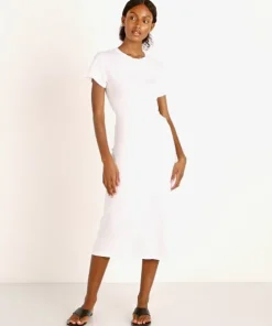 LNA Clothing Dresses>Mayer Tee Dress White