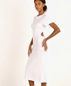 LNA Clothing Dresses>Mayer Tee Dress White