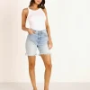LNA Clothing Tops>Ribbed Dylan Tank White
