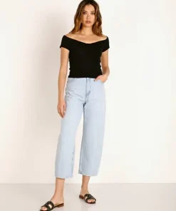 LNA Clothing Tops>Seabra Top Black