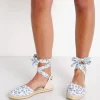 Manebi Flats>X Love Shack Fancy Flat Velenciana Blue Jay Song