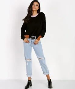 M.A.P Knits>Cashmere Blend Colorblock Sweater Multi