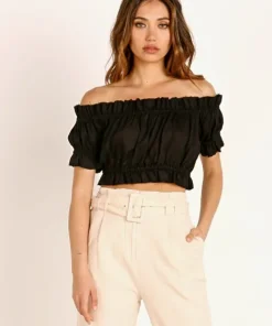 Mikoh Tops>Pana Top Black