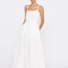 Mikoh Dresses>Sabi Cotton Maxi Dress Bone
