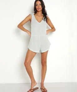 Mikoh Cover Ups>Tarawa Romper Moonstone