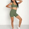 Montce Sports Bras>Allie Top Olive