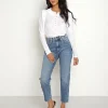 Nation LTD Tops>Dabney Prim And Proper Tee White