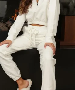 Nia Pants>The Brand Bradley Sweatpant White