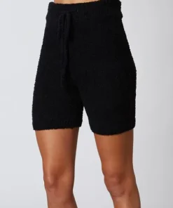 Nia Shorts | Pants>The Brand Mid Length Sweater Short Black