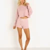 Nia Shorts>The Brand Notched Boyfriend Short Blush