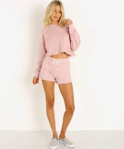 Nia Shorts>The Brand Notched Boyfriend Short Blush