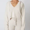 Nia Knits>The Brand Notched Hooded Sweater Natural