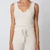 Nia Knits | Tops>The Brand Notched Sweater Tank Natural