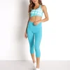 NUX Bottoms>Mesh Crop Legging I'm Blue