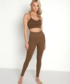 NUX Sports Bras>One By One Bra Mocha