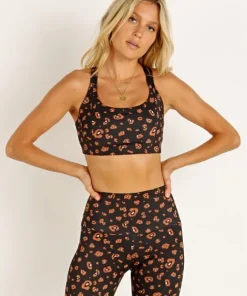 Onzie Sports Bras>Aerial Sports Bra Lovely Leopard