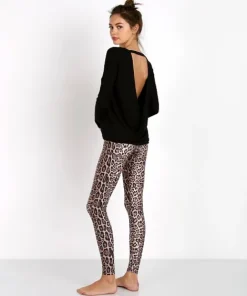Onzie Tops>Drapey V Back Top Black