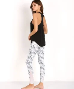Onzie Tops>Glossy Flow Tank Black