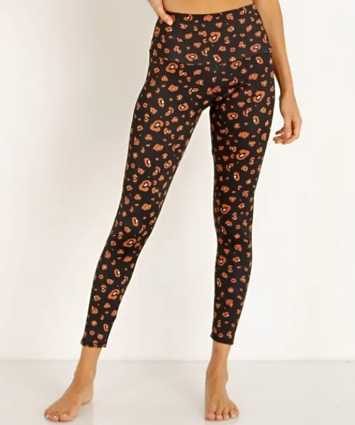 Onzie Bottoms>High Basic Midi Legging Lovely Leopard
