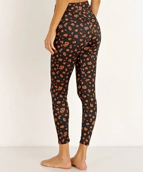 Onzie Bottoms>High Basic Midi Legging Lovely Leopard