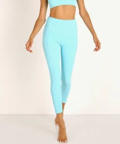 Onzie Bottoms>Sweetheart Midi Legging Cyan Rib