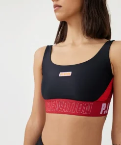 PE NATION Sports Bras>Courtside Sports Bra Black