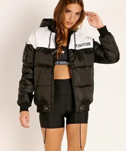 PE NATION Jackets | Jackets>Lead Right Puffer Jacket Black