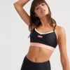 PE NATION Sports Bras>Point Forward Sports Bra Black