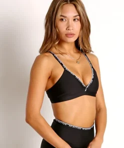 PE NATION Sports Bras>Power Play Sports Bra Black