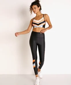 PE NATION Bottoms>Score Runner Legging Black