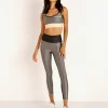 PE NATION Sports Bras>Side Runner Sports Bra Pewter