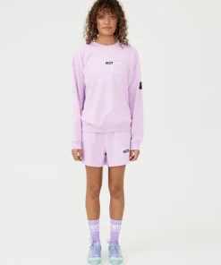 PE NATION Bottoms>Stadium Short Orchid Bloom