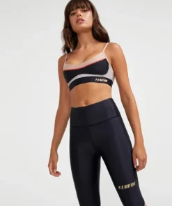 PE NATION Sports Bras>Sweeper Sports Bra White Beige