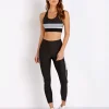 PE NATION Sports Bras>The Altitude Crop Black