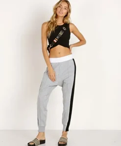 PE NATION Bottoms>The Master Run Pant Grey