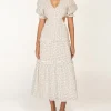 Peony Dresses>Cut Out Tiered Dress Biscotti
