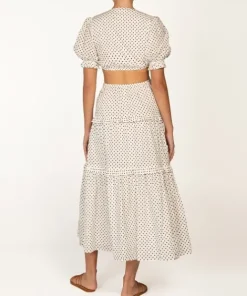 Peony Dresses>Cut Out Tiered Dress Biscotti