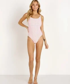 Rhythm. One Pieces>Summer One Piece Guava Stripe