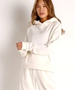 Richer Poorer Sleep Shirts | Knits>Recycled Fleece Hoodie Bone